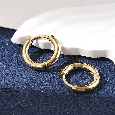 Ion Plating(IP) 304 Stainless Steel Hoop Earrings EJEW-P177-G-06-1