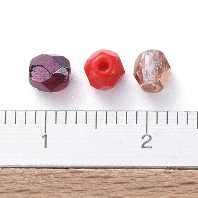Fire-polished Czech Glass Beads LAMP-D180-16B-01-1