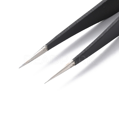 Spray Painted 201 Stainless Steel Beading Tweezers TOOL-G021-03-1