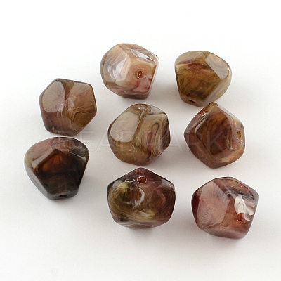 Imitation Gemstone Acrylic Beads OACR-R034-07-1