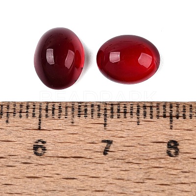 Transparent Glass Flat Back Cabochons GLAA-ZX009-01B-1