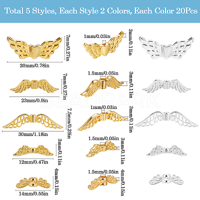 200pcs 10 Styles Tibetan Style Alloy Beads DIY-SP0001-40-1