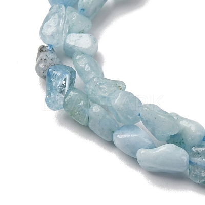 Natural Aquamarine Beads Strands G-I389-A17-1