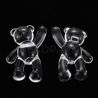 Transparent Acrylic Beads X-MACR-S373-01B-205-1