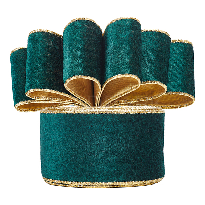10 Yards Single Face Velvet Ribbons SRIB-WH0026-10A-1