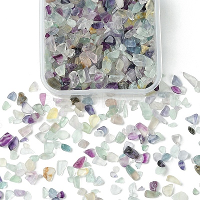 60G Natural Fluorite Chip Beads G-YW0001-64-1