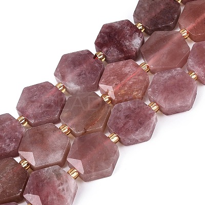 Natural Red Hematoid Quartz Beads Strands G-N368-01A-12-1
