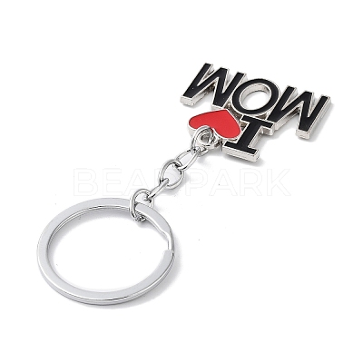 Mother's Day Alloy Enamel Keychains X-KEYC-P020-A01-1