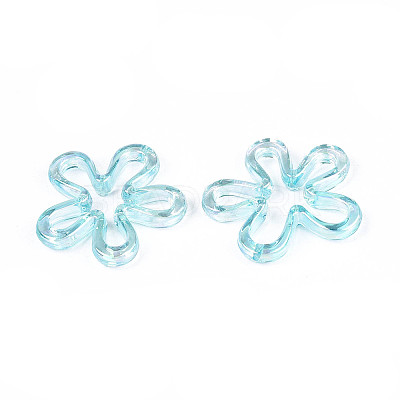 Plated UV Acrylic Beads TACR-S161-04C-1