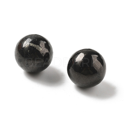 Natural Shungite Sphere Beads G-F675-01-A-1