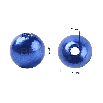 Imitation Pearl Acrylic Beads PACR-CJ0001-08-1
