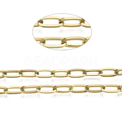 3.28 Feet 304 Stainless Steel Paperclip Chains X-STAS-R115-02A-1