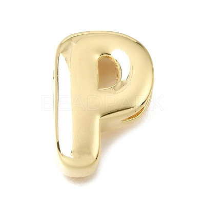 Brass Slide Charms KK-E802-33G-P-1