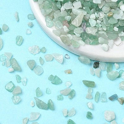 Natural Green Aventurine Chip Beads X-G-O103-02-1