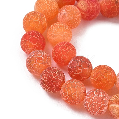Natural Weathered Agate Beads Strands G-P414-A05-1