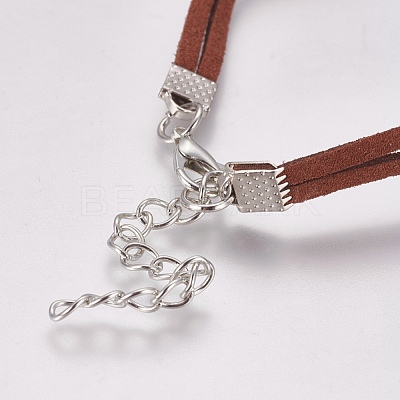 Faux Suede Bracelet Making MAK-WH0007-01E-1