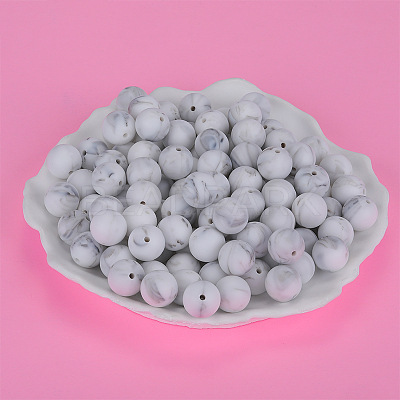 Round Silicone Focal Beads LS-SI-JX0046A-63-1