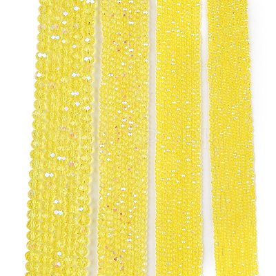 Electroplate Glass Beads Strands EGLA-A044-T1mm-L29-1