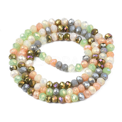 Opaque Glass Beads Strands X-GLAA-T006-07-A03-1