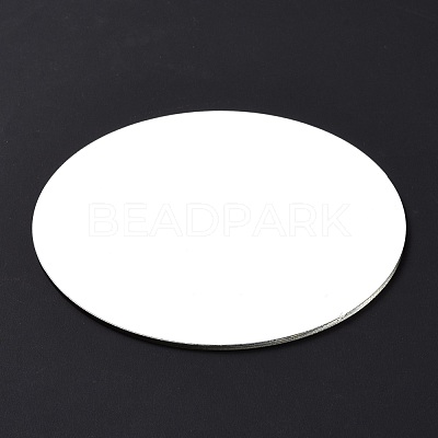 PVC Flat Round Shape Mirror DIY-E043-02-1