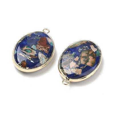 Dyed Synthetic Imperial Jasper Pendants G-D337-03F-G-1