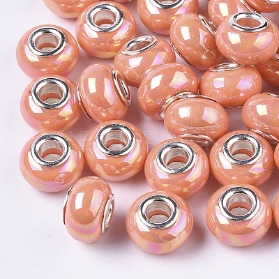 Opaque Resin European Beads RPDL-T038-007H-1