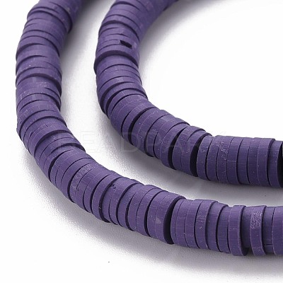 Handmade Polymer Clay Bead Strands CLAY-T002-6mm-39-1