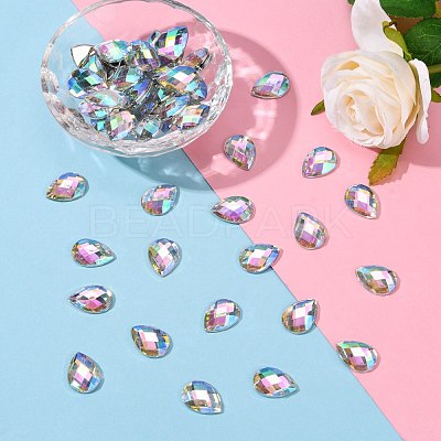 Imitation Taiwan Acrylic Rhinestone Cabochons GACR-A022-13x18mm-17-1