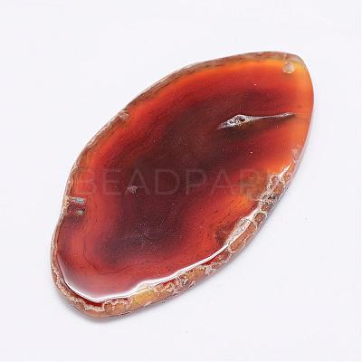 Natural Agate Slices Big Pendants G-E022-12-1