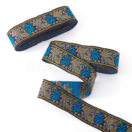 Ethnic Style Embroidery Polyester Ribbons SK-TAC0001-03-1