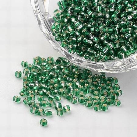 12/0 Transparent Silver Lined Glass Beads X-SEED-M008-A01-1
