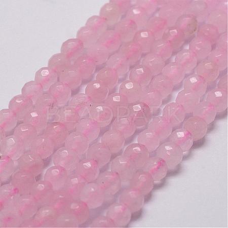 Natural Rose Quartz Beads Strands G-D840-20-4mm-1