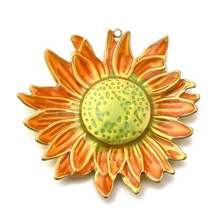 304 Stainless Steel Enamel Pendants STAS-Z161-03G-1