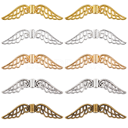 100Pcs 5 Colors Tibetan Style Alloy Spacer Beads FIND-SC0008-56-1