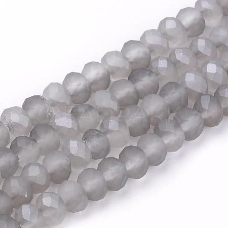 Electroplate Glass Beads Strands EGLA-S141-4mm-01D-1