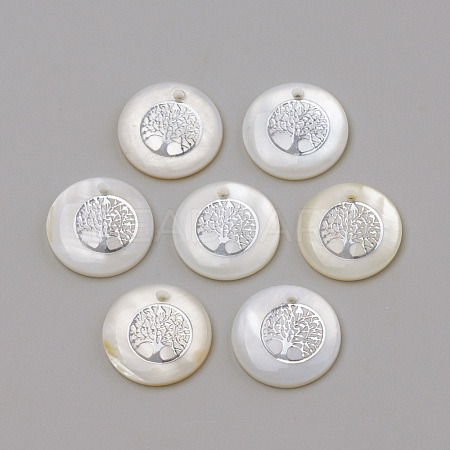 Freshwater Shell Pendants X-SHEL-Q010-011P-1