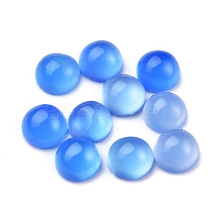 Natural Agate Cabochons G-P393-R60-4MM-1