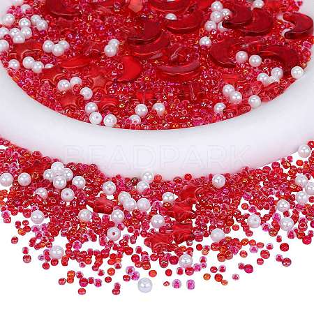 2 Bag Glass & Seed Beads GLAA-SZC0001-94G-1