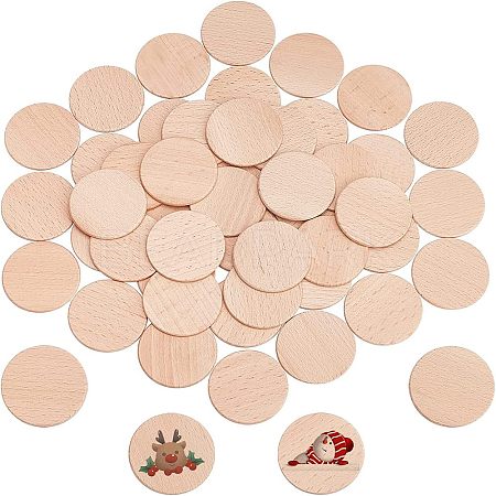 Unfinished Wooden Chips WOOD-WH0025-21-1