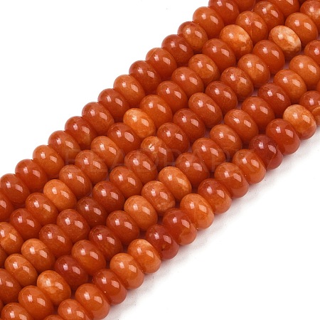 Dyed Natural White Jade Beads Strands G-G107-A26-01-1