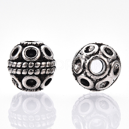 Tibetan Style Alloy Beads X-TIBE-Q063-120AS-NR-1