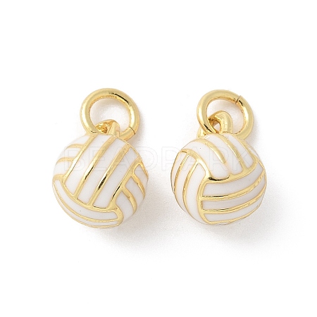 Brass Enamel Pendants KK-P294-38G-02-1