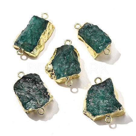 Raw Rough Natural Dyed Quartz Crystal Links Connector Charms G-K189-04LG-01-1