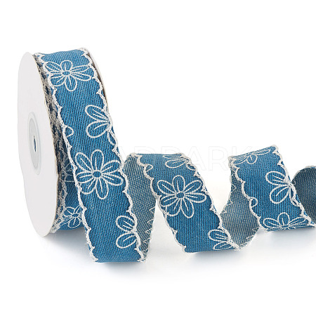 Polyester Denim Ribbons OCOR-TAC0003-18B-1