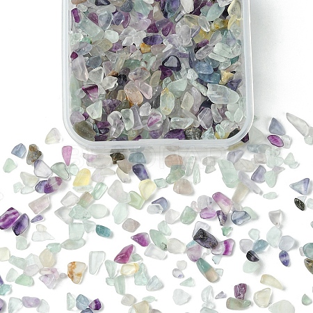 60G Natural Fluorite Chip Beads G-YW0001-64-1