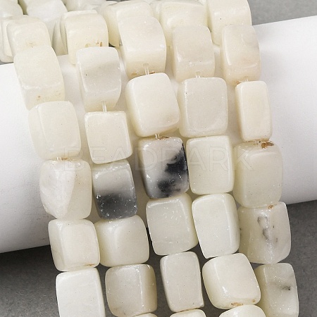 Natural White African Opal Beads Strands G-D098-D04-02-1