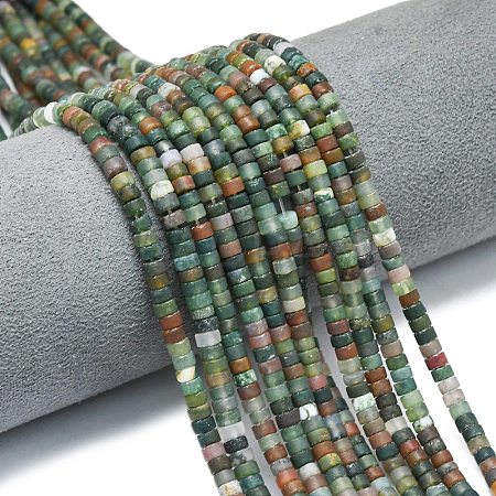 Natural Indian Agate Beads Strands G-P575-B02-4x2mm-1