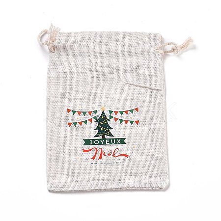 Christmas Cotton Cloth Storage Pouches LS-ABAG-M004-02F-1