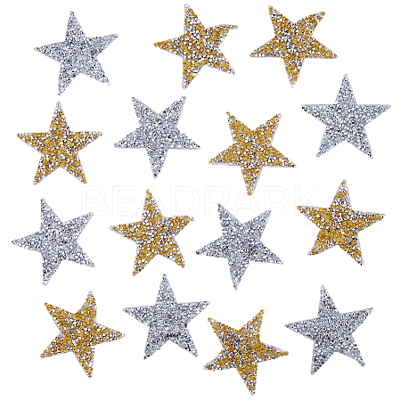 16Pcs 2 Colors Plastic Clothing Patches FIND-GF0008-80-1
