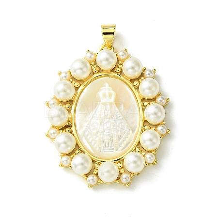 Eco-Friendly Brass Pendants KK-A204-02C-01G-1